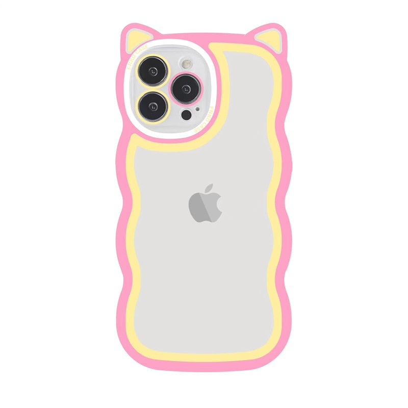 3D Cat Ears Case For iPhone