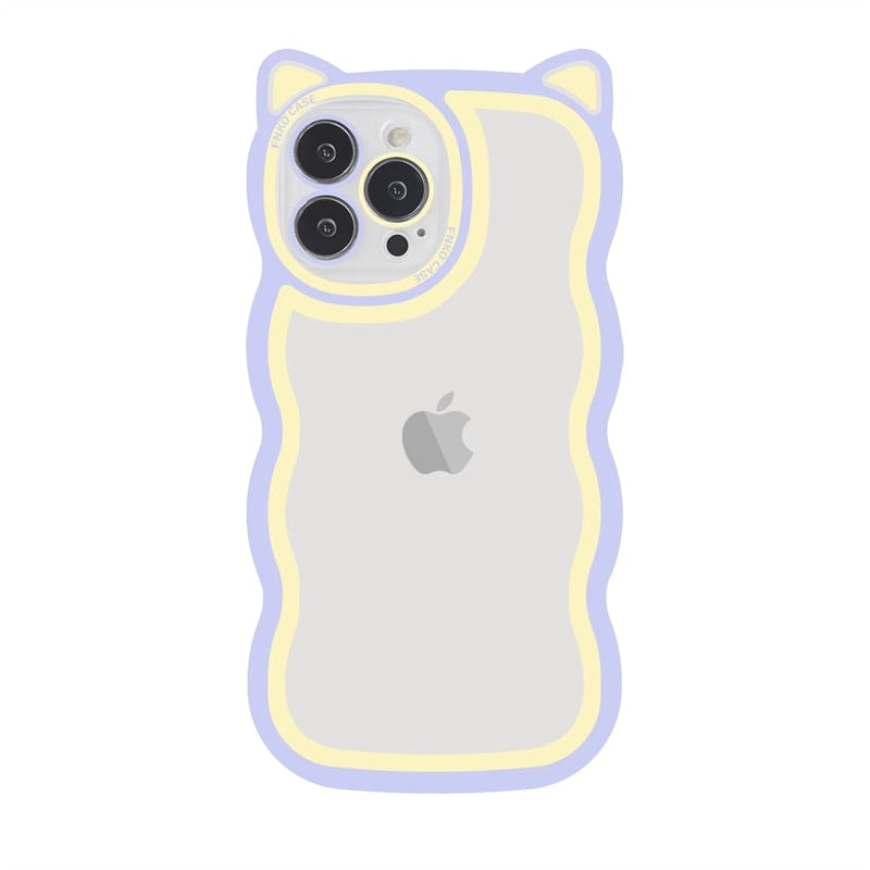 3D Cat Ears Case For iPhone