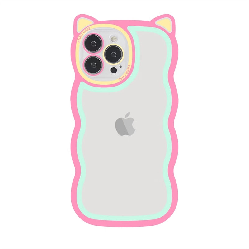 3D Cat Ears Case For iPhone